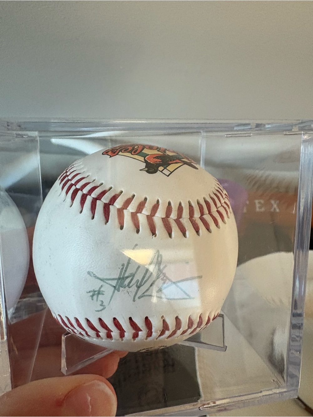 Autographed Baseball with Red Stitching
